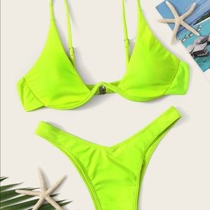 SHEIN underwire high waist bikini